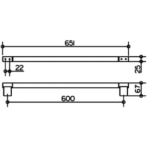 Полотенцедержатель Keuco Plan 14901010600 хром