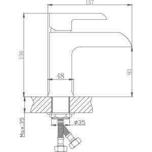 Купить Смеситель для раковины Haiba HB805-7 HB10805-7 в Москве с доставкой Смеситель для раковины Haiba HB805-7 HB10805-7