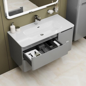 Мебель для ванной IDDIS Edifice 100 подвесная, светло-серая