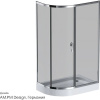 Душевой уголок AM.PM Like W83G-302U120CG 120, тонированное стекло