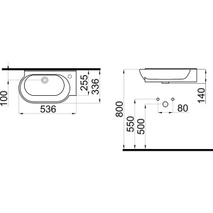 Раковина STWORKI накладная 50 K0201-2505