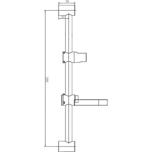 Душевая штанга Haiba HB8005