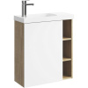 Мебель для ванной Aqwella Alba 60 L, подвесная, дуб давос