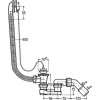 Слив-перелив для ванны Viega 311537