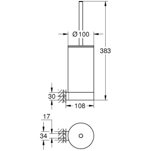 Ершик для унитаза Grohe Selection 41215KF0 черный
