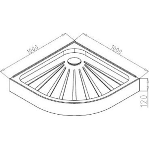 Поддон для душа Ceruttispa R100 100х100 см, белый