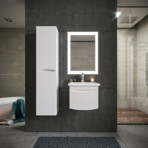 Купить Тумба с раковиной Бриклаер Вега 50 белая в Москве с доставкой Тумба с раковиной Бриклаер Вега 50 белая