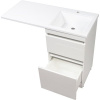 Тумба с раковиной Style Line Даллас 110 Люкс Plus напольная, белая R