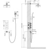 Душевой комплект Timo Petruma SX-5049/03SM с термостатом, черный