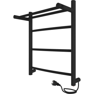 Купить Полотенцесушитель электрический Indigo Arc LCAE50-40BRPR с полкой, черный муар в Москве с доставкой Полотенцесушитель электрический Indigo Arc LCAE50-40BRPR с полкой, черный муар