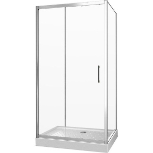 Душевой уголок Ceruttispa Gloria 120 120x80, профиль хром