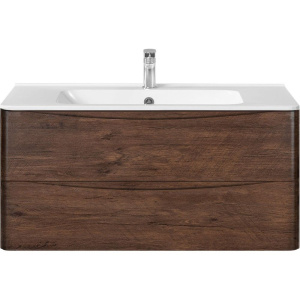 Тумба с раковиной Vincea Paola 100 темный дуб