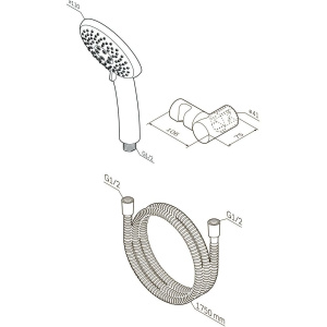 Душевой гарнитур AM.PM Like F0118000