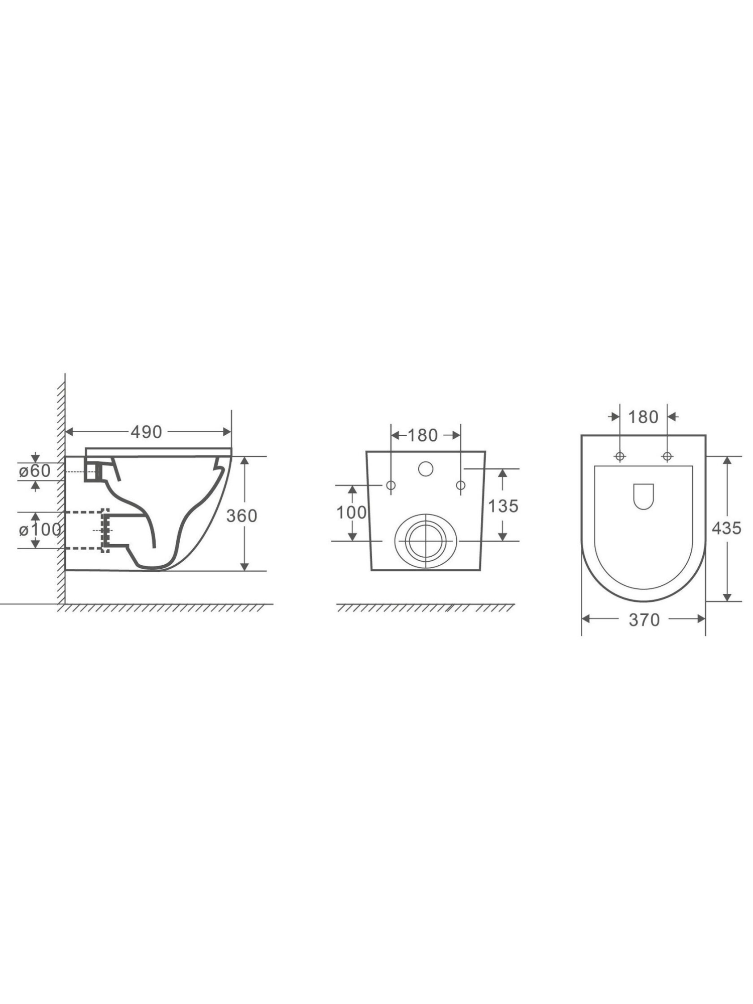Унитаз подвесной WeltWasser MERZBACH 043 GL-BL (10000011164)