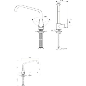 Смеситель для кухни Vidima Balance BA269AA