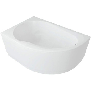 Акриловая ванна Акватек Вирго VIR150-0000038 L 150x100 см, угловая, с каркасом, с экраном, со сливом-переливом, асимметричная