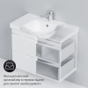 Тумба с раковиной AM.PM Like 80 подвесная, белый глянец