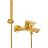 Смеситель для ванны с душем Remer Infinity I02BG брашированное золото