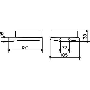 Контейнер Keuco Edition 400 11549 для мелочей, бронза