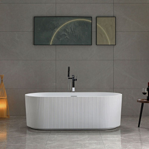 Купить Акриловая ванна Vincea VBT-426-1700 170x80 см, отдельностоящая, овальная, с каркасом, со сливом-переливом в Москве с доставкой Акриловая ванна Vincea VBT-426-1700 170x80 см, отдельностоящая, овальная, с каркасом, со сливом-переливом