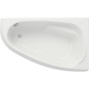 Акриловая ванна Cersanit Joanna R 140x90 см, угловая, с ножками, ультрабелая, асимметричная