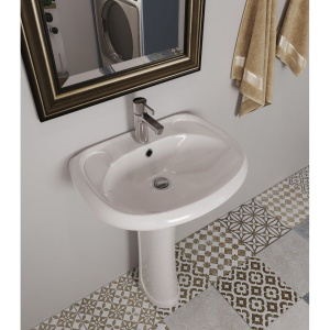 Раковина Santeri Воротынский на одно отверстие, с пьедесталом