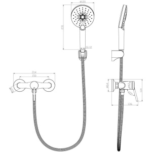 Смеситель для душа Lemark Minima LM3803C