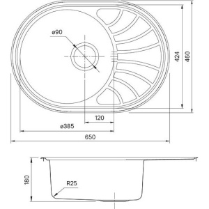 Мойка кухонная IDDIS Suno SUN65SDi77