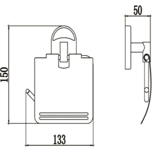 Держатель туалетной бумаги РМС A3020