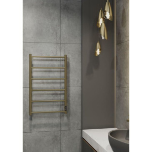 Полотенцесушитель электрический EWRIKA Сафо, PN 80×50, бронза