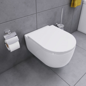 Унитаз подвесной Damixa Sirius DX86C1800SC с микролифтом, безободковый, с функцией биде