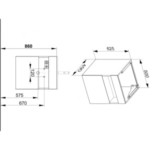 Тумба под раковину Keuco STAGELINE 50 32864970100 белая
