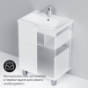 Тумба с раковиной AM.PM Gem 60 белый глянец, с 2 ящиками