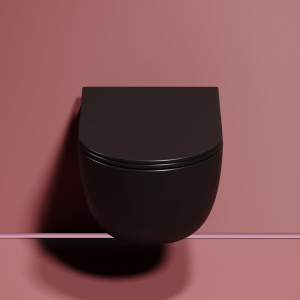 Унитаз подвесной Ceramicanova Modena Rimless CN6063MB, черный