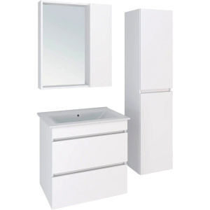 Тумба с раковиной Runo Манхэттен 65, подвесная, белая