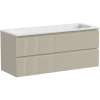 Тумба с раковиной Sancos Snob T 120 см, beige soft, раковина CN7016