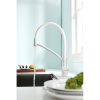 Смеситель для кухни Paulmark Siegen Si213111-431TW, белый матовый с гибким изливом