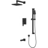 Душевой комплект Rush Thira TR3635-60Black С ВНУТРЕННЕЙ ЧАСТЬЮ, черный