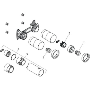 Купить Комплект смеситель для раковины и скрытая часть Hansgrohe 75050700S Vivenis белый в Москве с доставкой Комплект смеситель для раковины и скрытая часть Hansgrohe 75050700S Vivenis белый