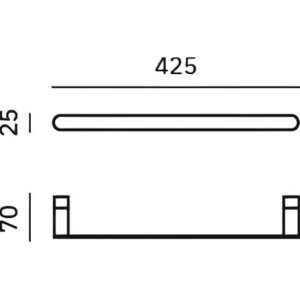 Полотенцедержатель Nofer Verona 16870.40.N черный + Салфетки Nofer OC-1-33 100 шт