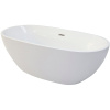 Акриловая ванна Ceruttispa D'lseo 7390 170x75 см, отдельностоящая, овальная, с ножками, со сливом-переливом