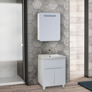 Зеркало-шкаф Onika Неаполь R 60 с подсветкой