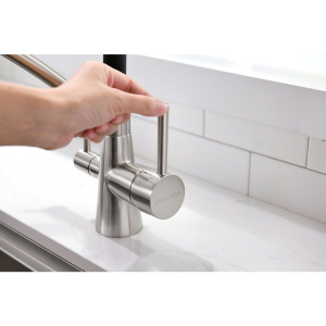 Комплект Мойка кухонная Paulmark Gerberg PM214444-BS брашированная нержавеющая сталь + Смеситель Siegen Si213111-NI с гибким изливом