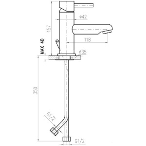 Смеситель для раковины Rav Slezak Seina Junior SE426.5