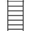 Полотенцесушитель электрический EWRIKA Пенелопа КВ7 100х50, с полкой, черный матовый