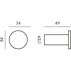 Крючок Nofer Verona 16873.S матовый сатин