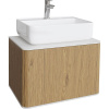 Тумба с раковиной STWORKI Ноттвиль 60, дуб верона, без выреза под смеситель