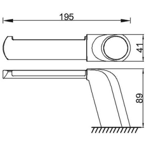 Держатель туалетной бумаги Rush Flores FL08111A