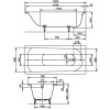 Стальная ванна Kaldewei Saniform Plus 160x75 easy-clean mod. 372-1 112500013001