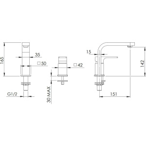 Купить Смеситель для раковины Remer Absolute AU57BO белый матовый в Москве с доставкой Смеситель для раковины Remer Absolute AU57BO белый матовый